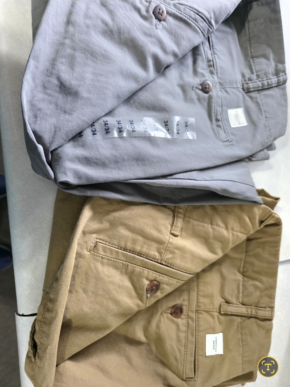 NEW American Eagle Flex - Men's Gray and Khaki Pants 34x34